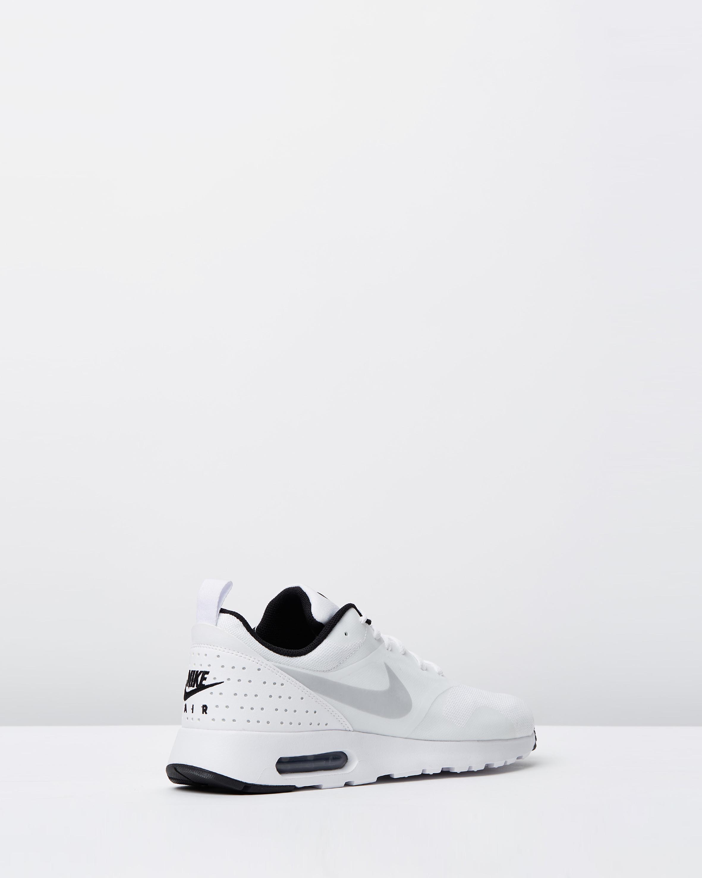 nike air max tavas white pure platinum black
