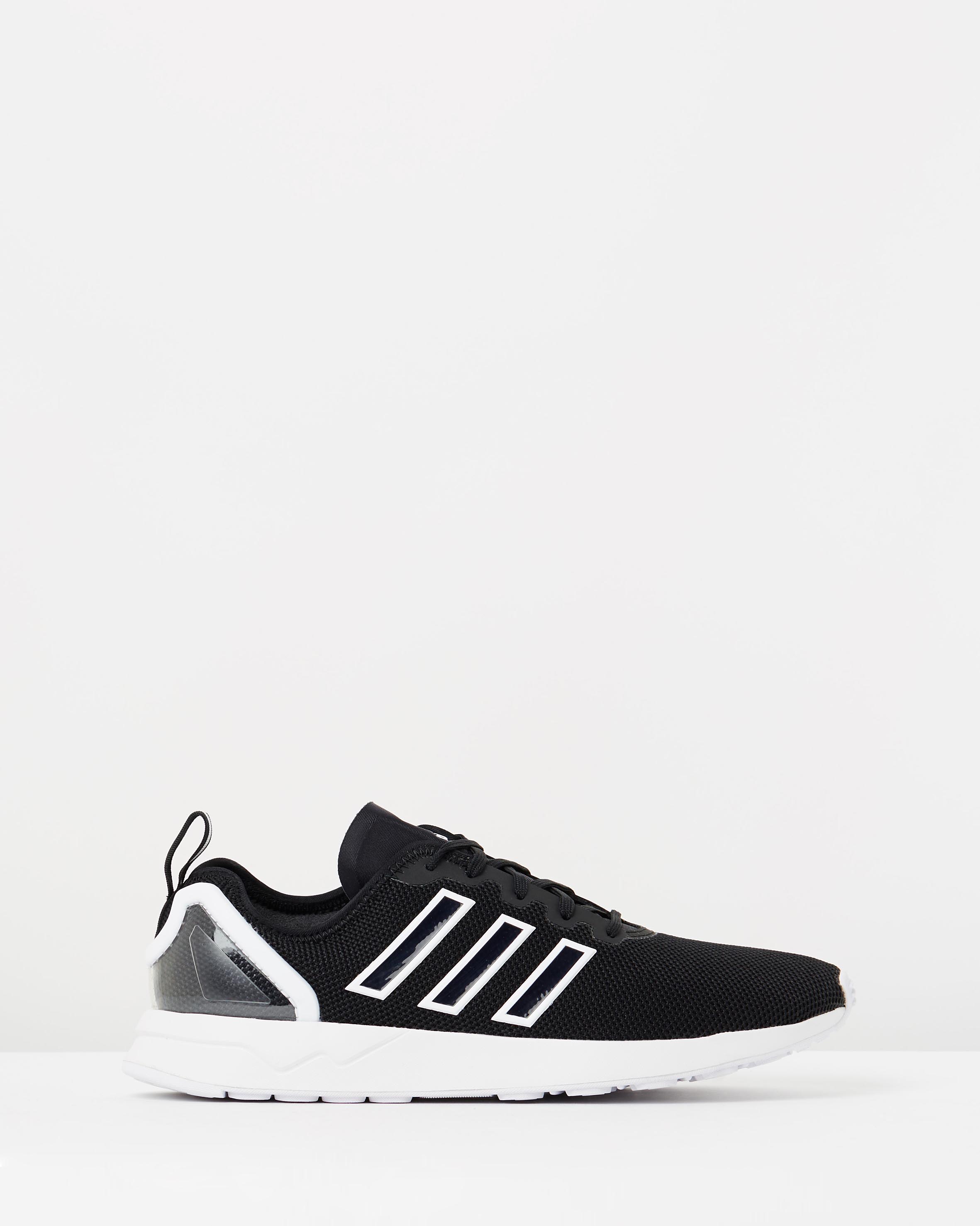 adidas zx flux racer black and white