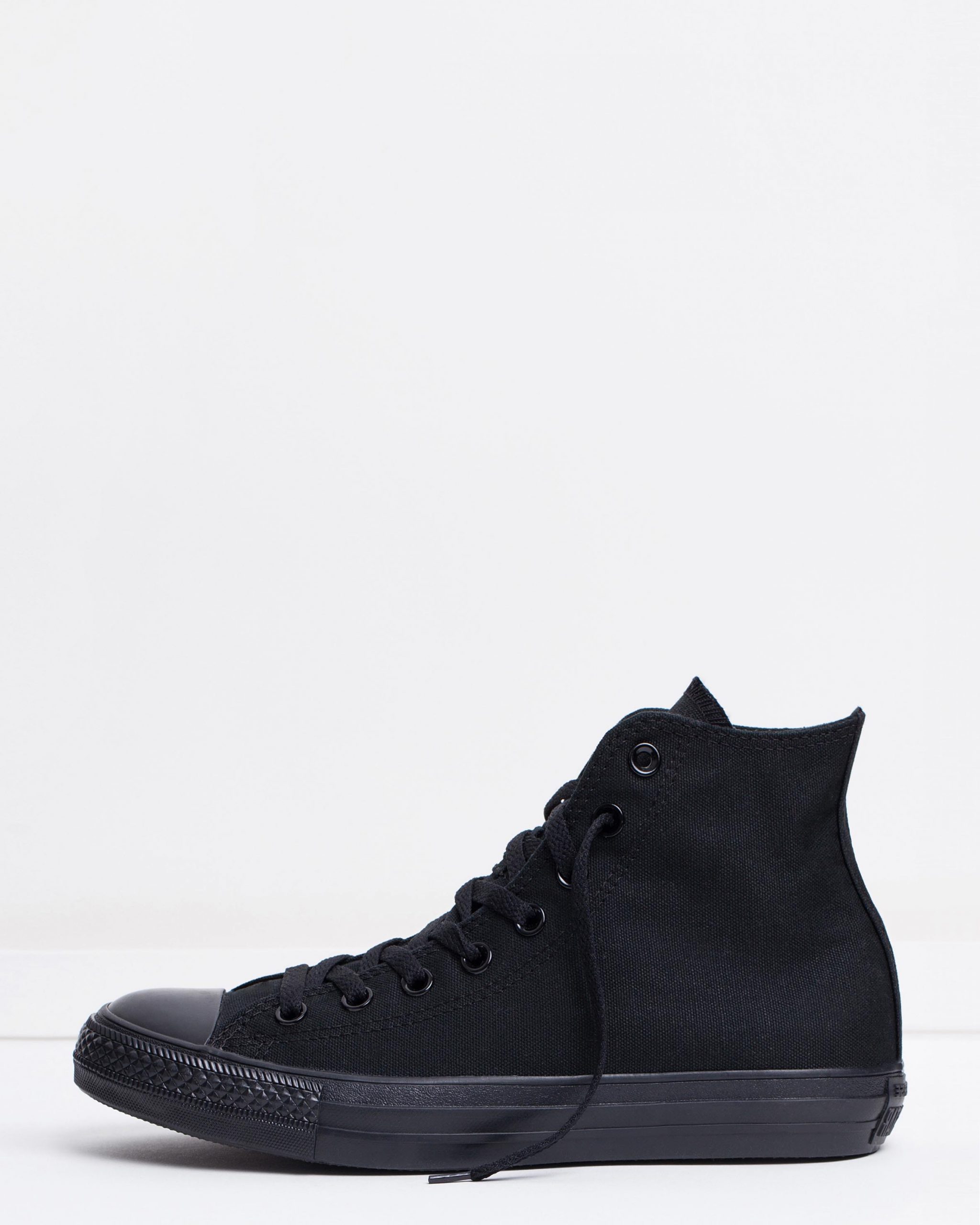 converse all star hi shoes black monochrome