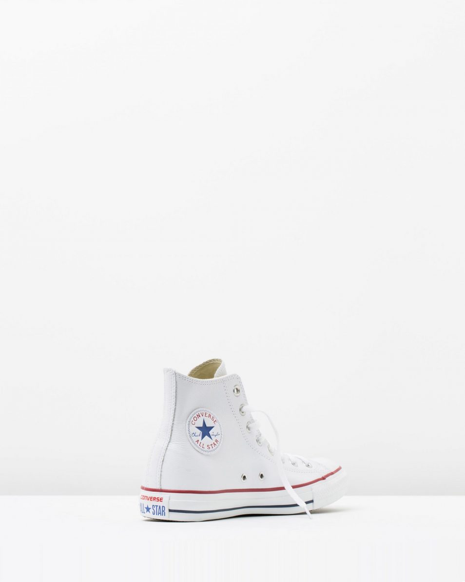 Converse Chuck Taylor All Star Leather Hi White 2