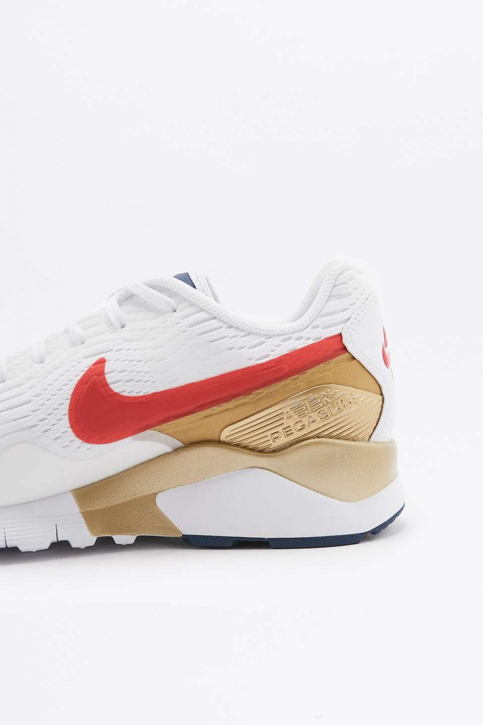 Nike Air Pegasus 92 Red Gold and Blue Trainers 3
