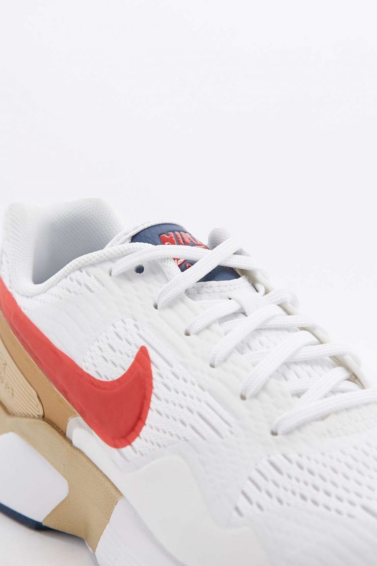Nike Air Pegasus 92 Red, Gold, and Blue Sneakers - 95Gallery.com