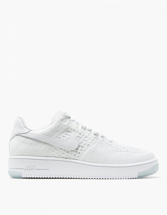 Nike Womens AF1 Flyknit Low White 1