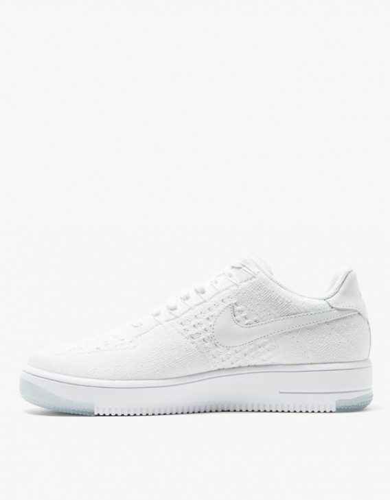 Nike Womens AF1 Flyknit Low White 2