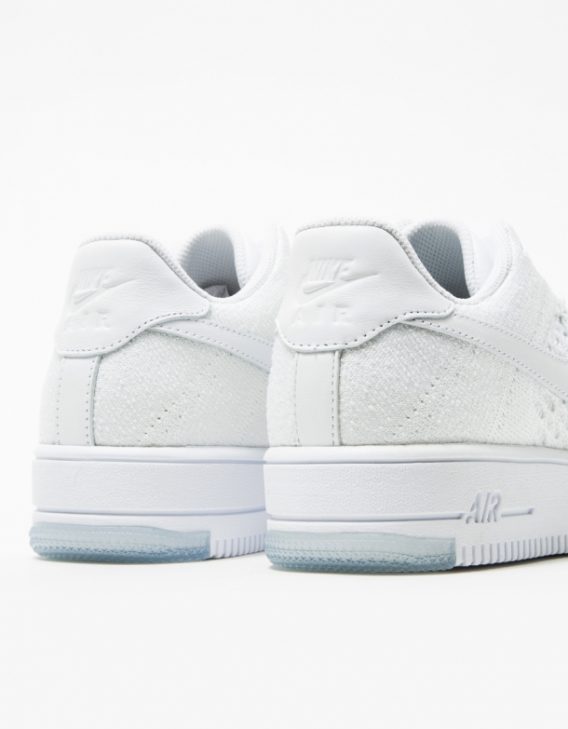 Nike Womens AF1 Flyknit Low White 4