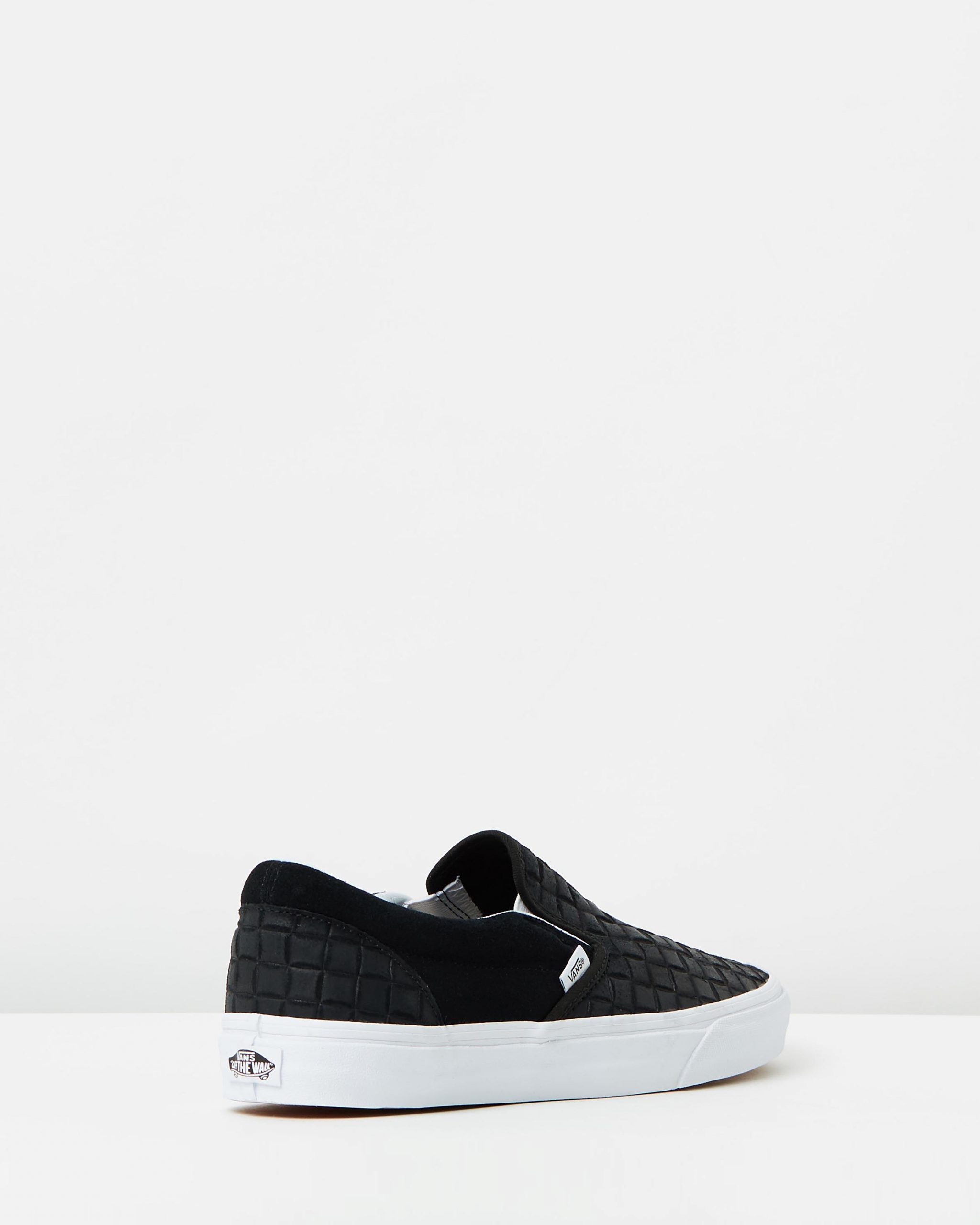 black slip on vans womens