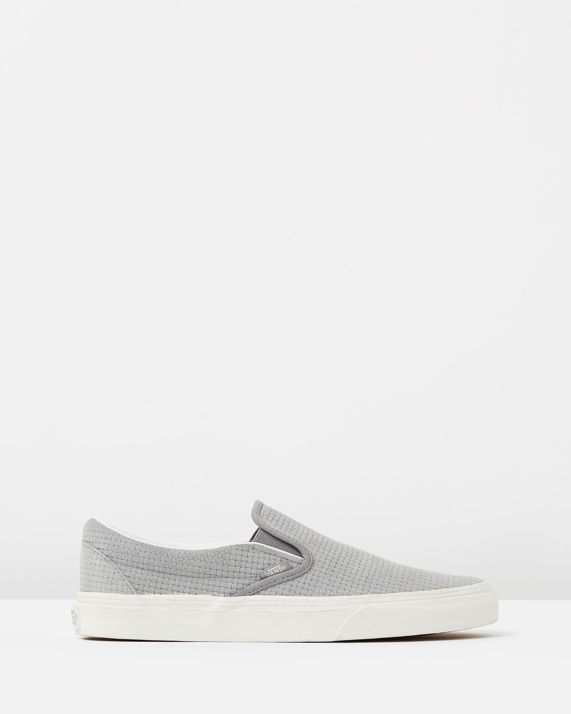 vans classic slip on grey