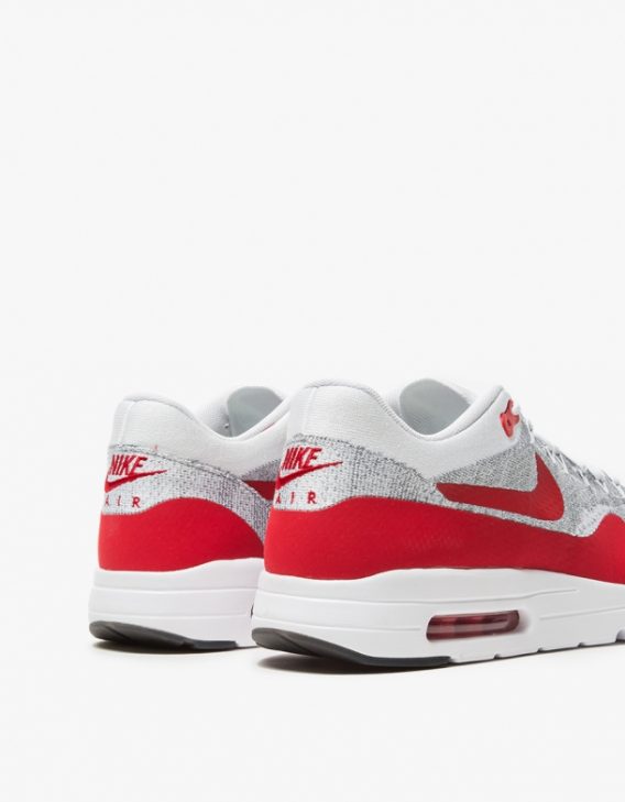 Wmns Nike Air Max 1 Ultra Flyknit White University Red 4