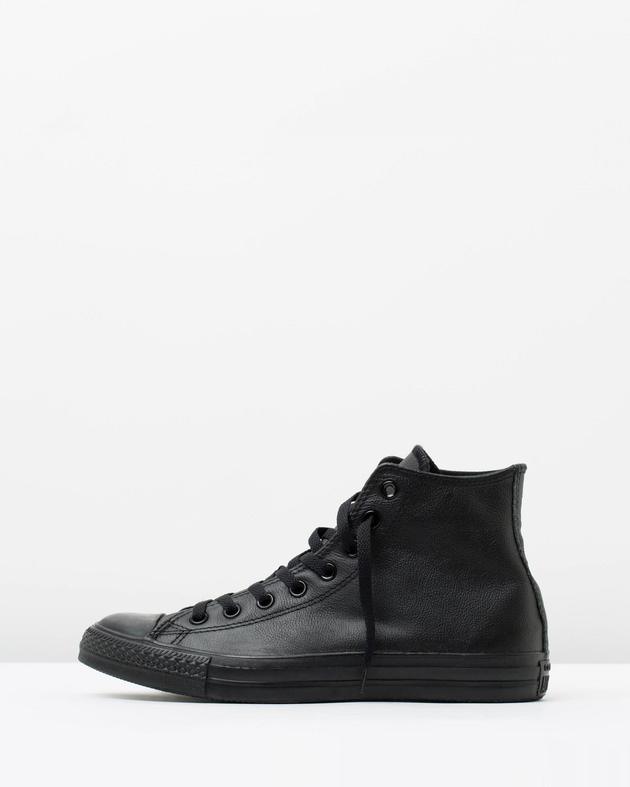 monochrome leather converse