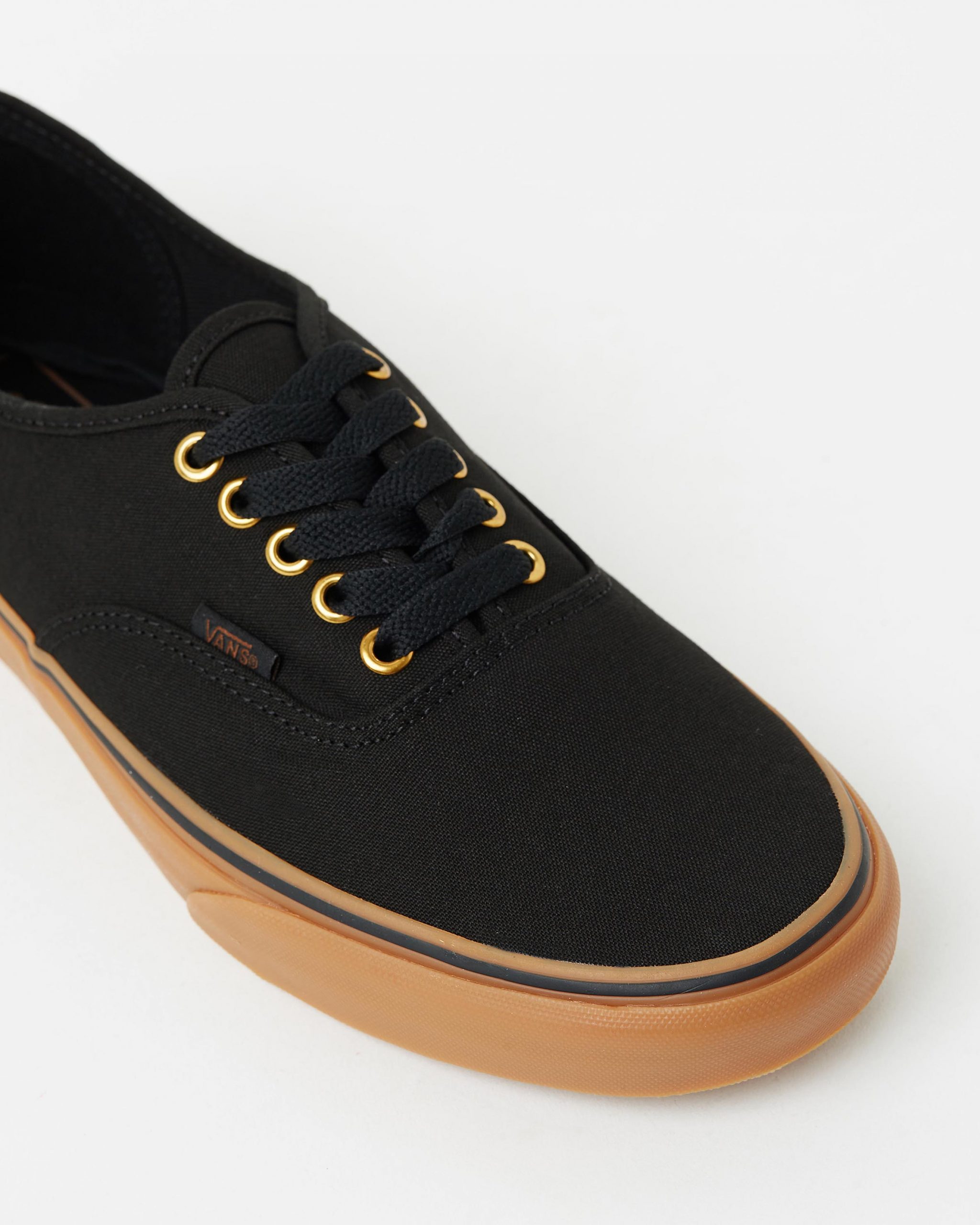 vans authentic black trainers